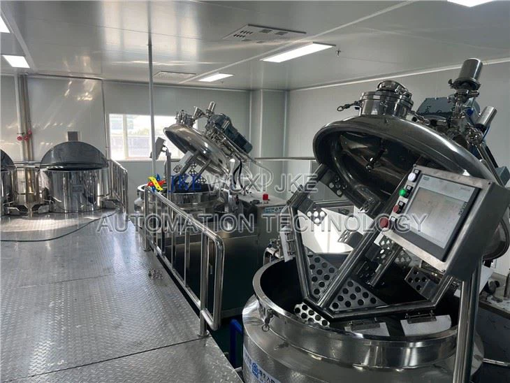 Vacuum Emulsifying Mixer With Homogenizer